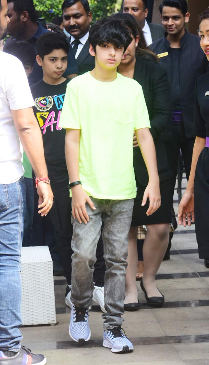 Unlike a Bollywood celebrity, we start the gallery this time with a star-son, Hrehaan Roshan, Hrithik Roshan's elder son. It seems he too soon will have the Greek God looks just like his father. All pictures courtesy: Yogen Shah