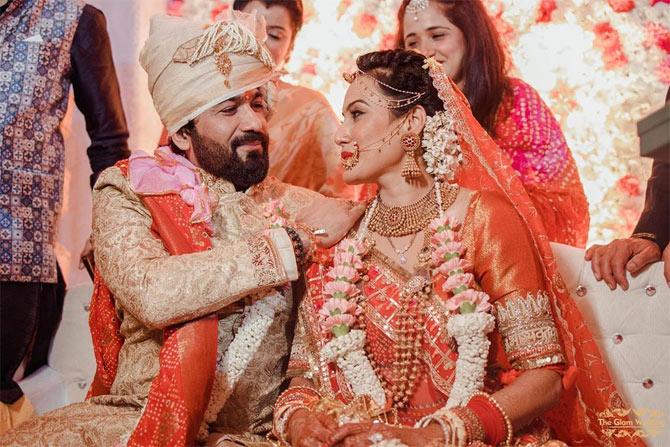 Kamya Panjabi took to her Instagram account to share some candid moments from her wedding and captioned it - 
