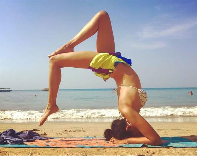 Her experience clearly shows: Kavita Kaushik can bend her body to her will and her Instagram is proof of that.