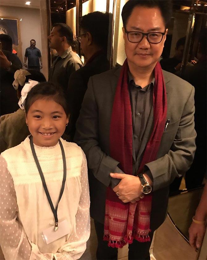 She also met with Minister of Youth Affais & Sports, Kiren Rijiju at an event. In her post she said that Rijiju told her by 2028, India will be amongst top 10 in Olympic medal tally. 