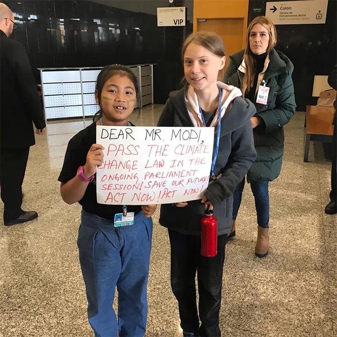 Kangujam is also the founder of 'The Child Movement', a voluntary movement by the children to raise their voices on global issues. She has also met Swedish climate activist Greta Thunberg in an climate change event in Madrid in Spain.