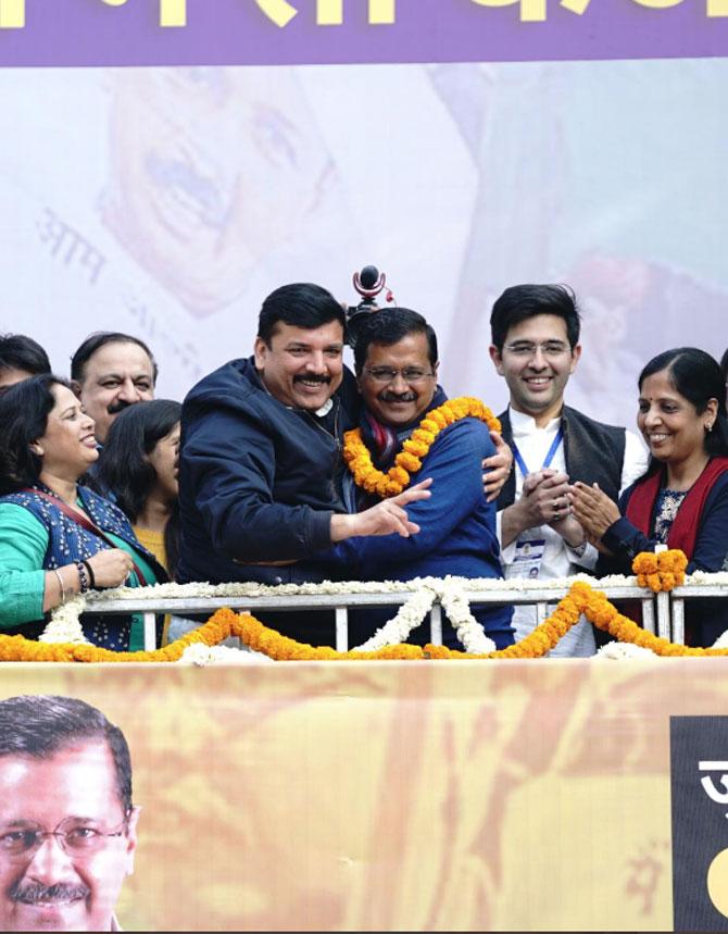 Arvind Kejriwal will take oath as chief minister for a third term in a 