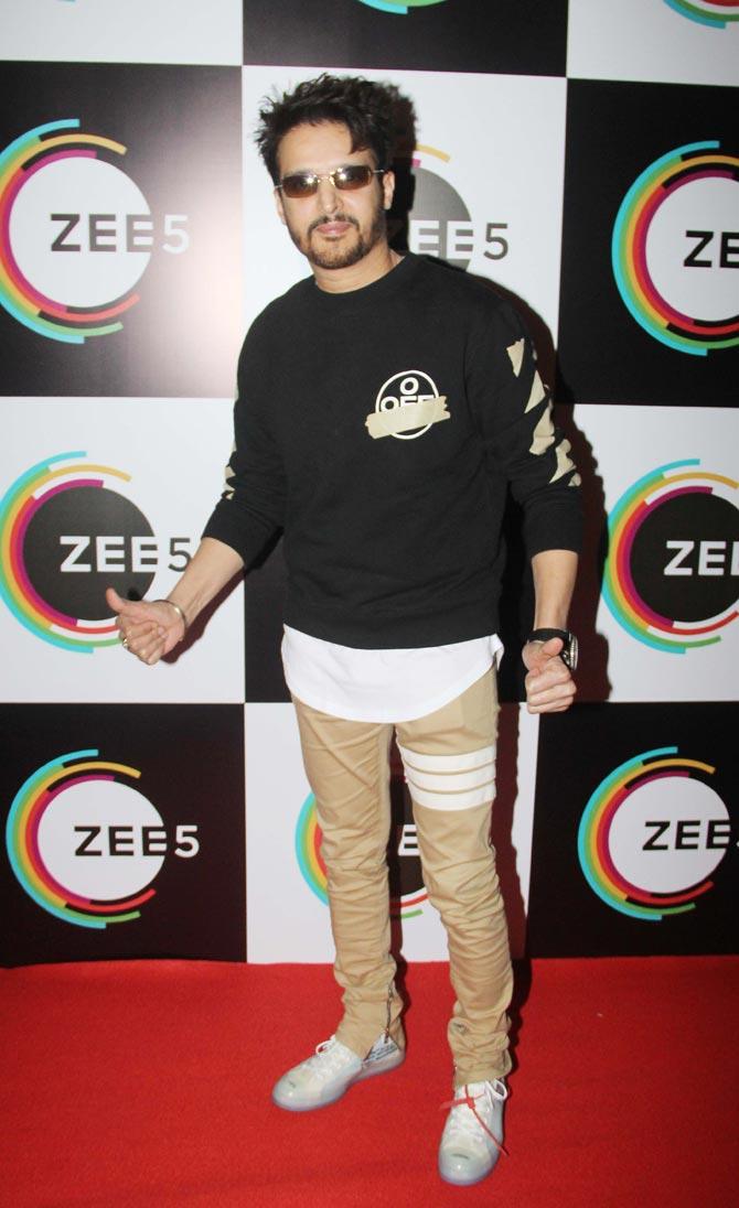 Jimmy Shergill attended the second-anniversary bash of Zee5, hosted in Mumbai.