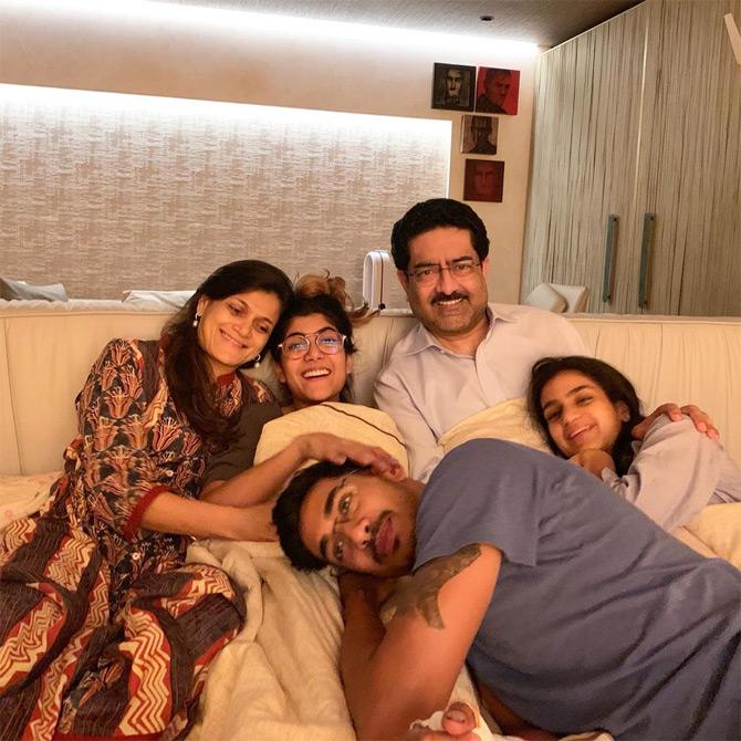 Ananya Birla shared this beautiful, candid picture with her family as she welcomed New Year 2020 with open hearts and a bright smile on her face. In the picture, Ananya Birla can be seen twinning with her father Kumar Mangalam Birla as the two wear spectacles. While sharing this sweet picture, Ananya wrote: Before I start my performances, a big release, touring and then a big 2020 - this was much needed. Real, pure, unconditional love. My favourite kinda nights!



