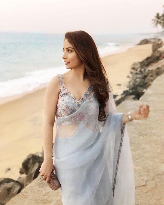 The designer has been named as the Sari-Gown specialist by Vogue India and rated as one of the top 25 young designers by Vogue'S radar. She is a pioneer in her field with her highly popularized Sari-Gowns and contemporary Indian wear for the new age women.