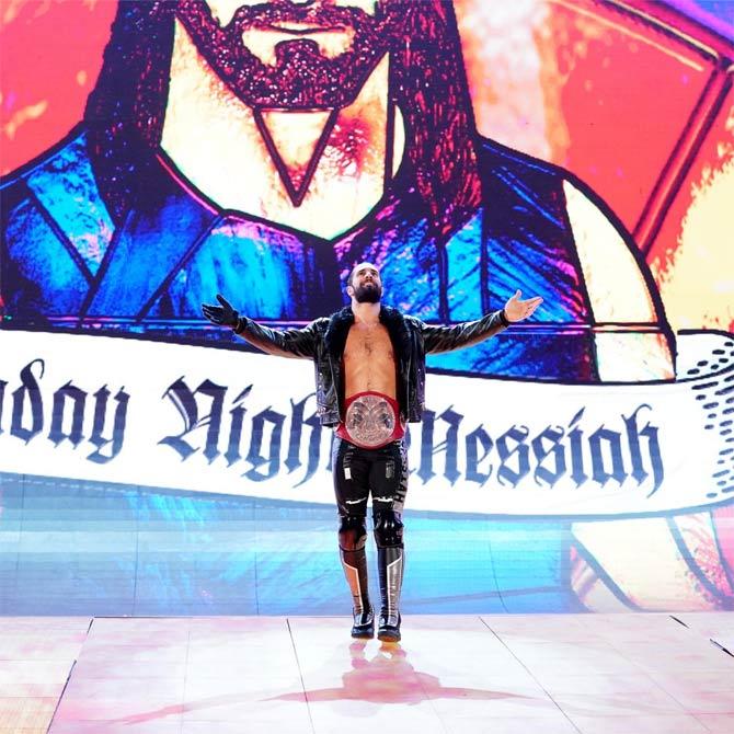 The 'Monday Night Messiah' Seth Rollins came out to address the WWE Universe with a sermon only to be interrupted by Viking Raiders.