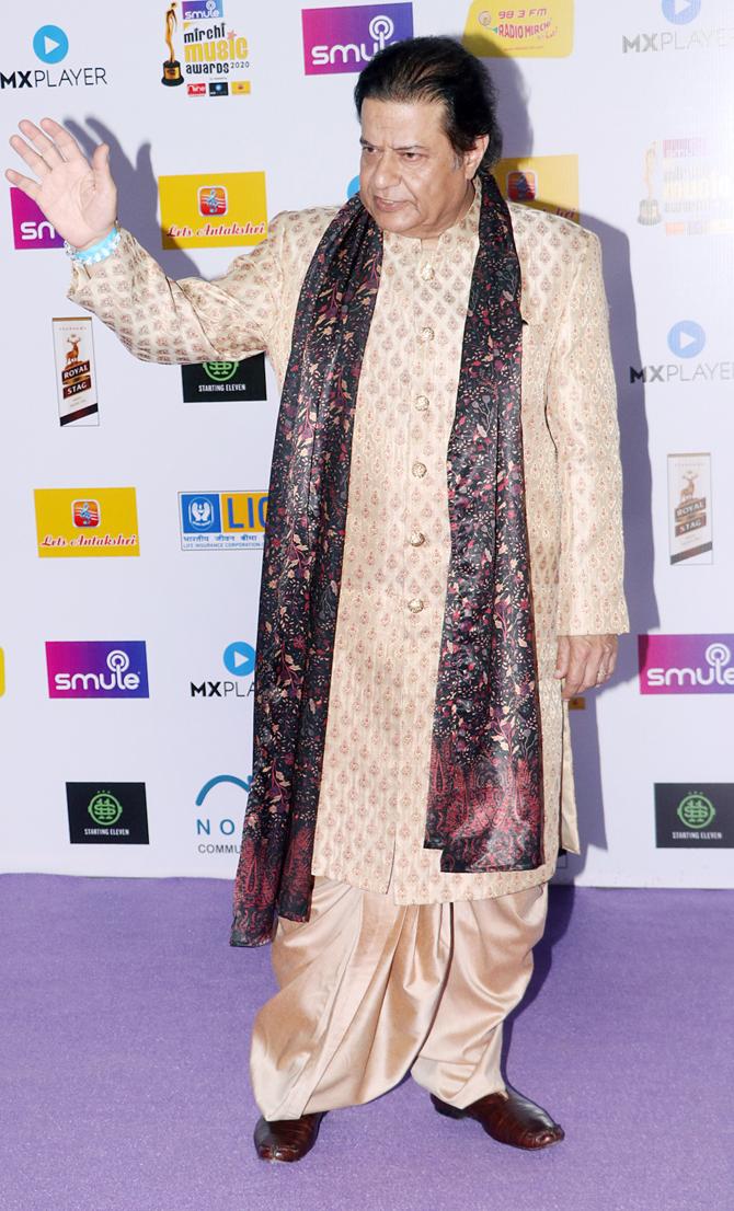 Anup Jalota also attended the awards ceremony hosted in Mumbai.