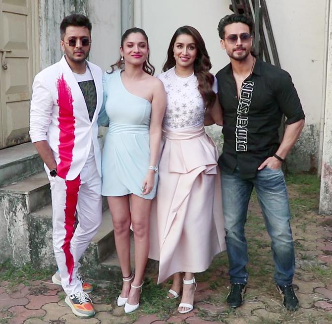 Baaghi 3, also stars Riteish Deshmukh as Tiger's on-screen brother and Ankita Lokhande as Riteish's on-screen wife. The actors looked all excited as they were clicked by shutterbugs during Baaghi 3 promotions.