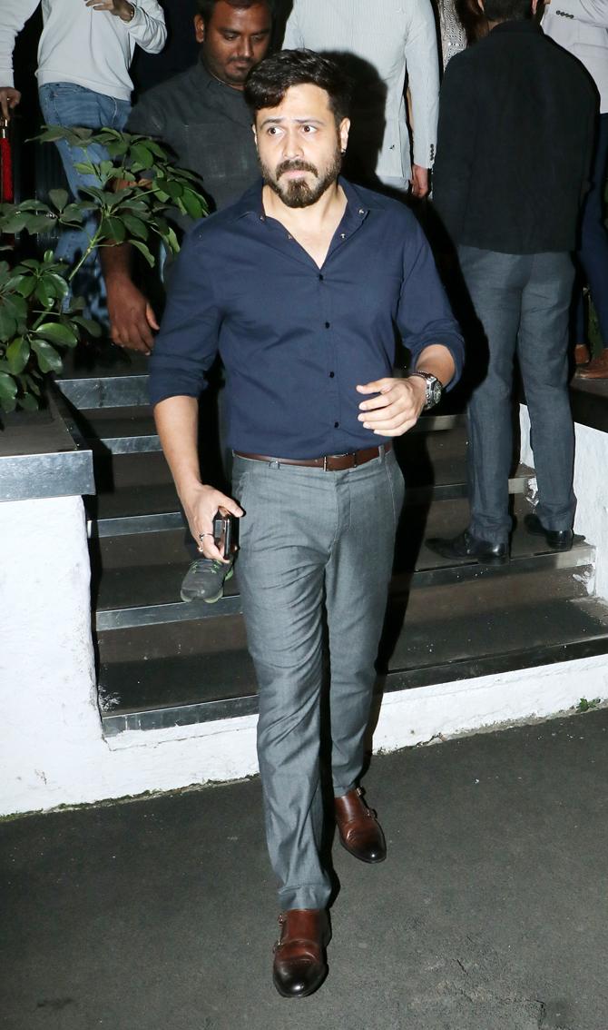 Emraan Hashmi was also spotted in the Bandra suburbs, the actor was out on a dinner date with wife Parveen Shahani.