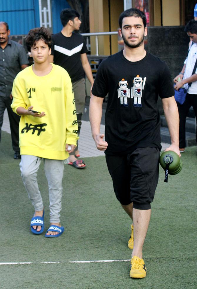 And here comes another surprise! Sajid Nadiadwala's children, Subhan and Sufyan were also papped and yes, the resemblance to the filmmaker is uncanny, of course!