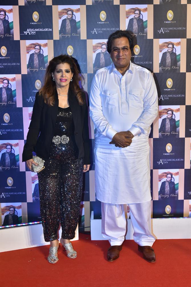 Talat Aziz and wife Bina also attended Sanjay Khan's Assalamualaikum Watan book launch at a plush hotel in Bandra.