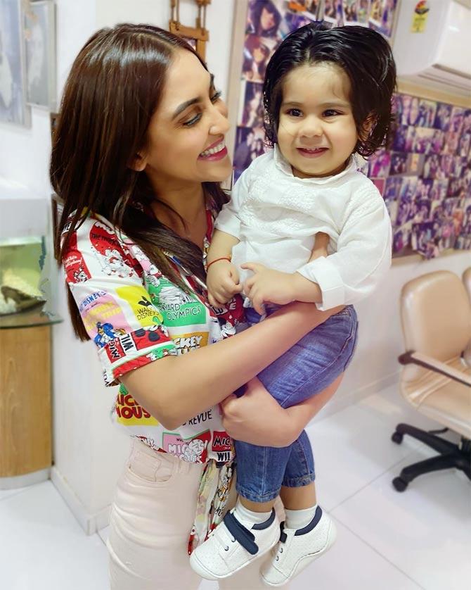 Krystle D'Souza shares a warm relationship with Ekta Kapoor and family. In fact, when Ravie Kapoor, Ekta's son, turned one, she shared an adorable picture with the little one, and captioned, 