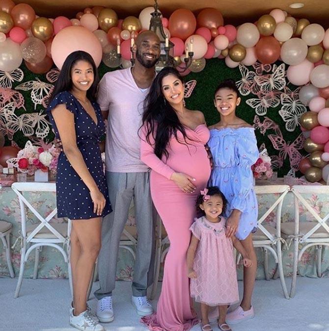 On Mother's Day in 2019, Kobe Bryant shared a photo with his family and wished his wife, 