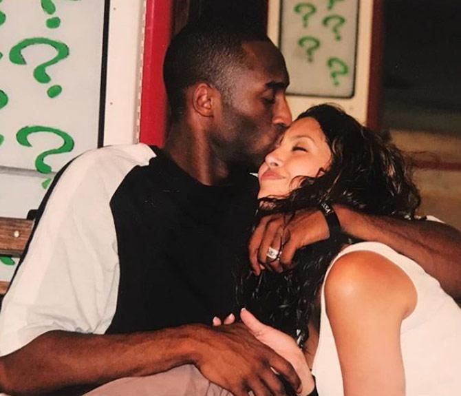 On Valentine's Day 2018, Kobe Bryant shared an intimate throwback photo of him and Vanessa and wrote, 'Happy Valentine’s Day my love and best friend @vanessabryant #queenmamba #mireina #persempre'