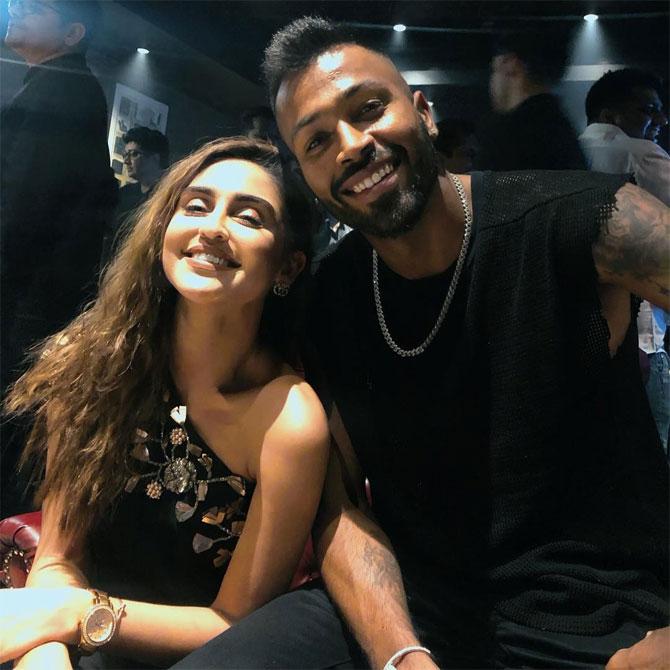 The life of the party, Krystle D'Souza has many, in one of the pictures with Hardik Pandya, the actress captioned, 