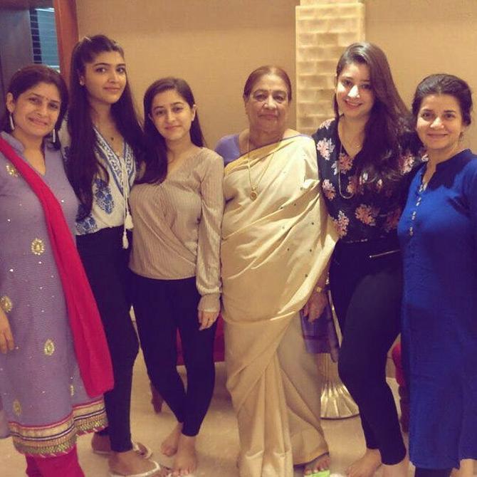 In photo: Natasha Gandhi bonds with her family and friends in Bandra.


