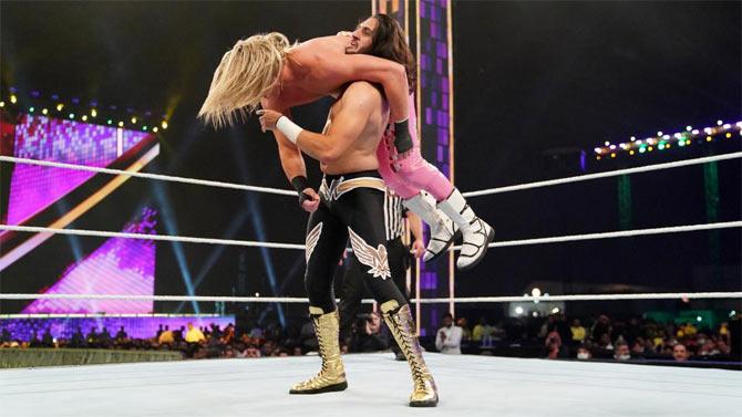 Mansoor then showed his locals and the WWE Universe that his brilliant maneuvers are why he is one of the most talented upcoming superstars. Mansoor shook off Ziggler's offence and won the match - his third straight win at home