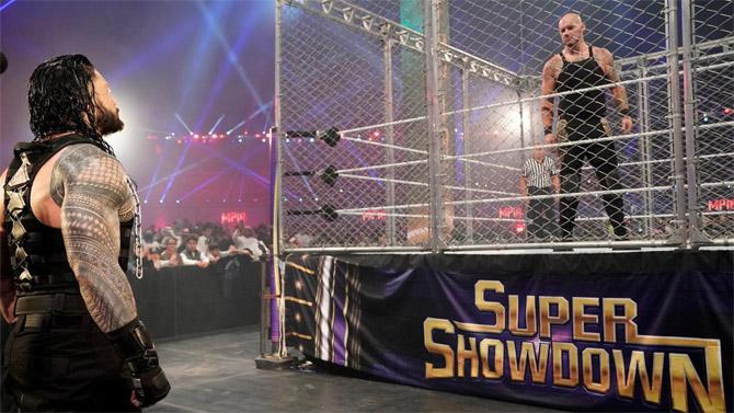 Roman Reigns and Baron Corbin's feud is one of the longest since 2019 and they looked to finally put an end to it all in a Steel Cage match