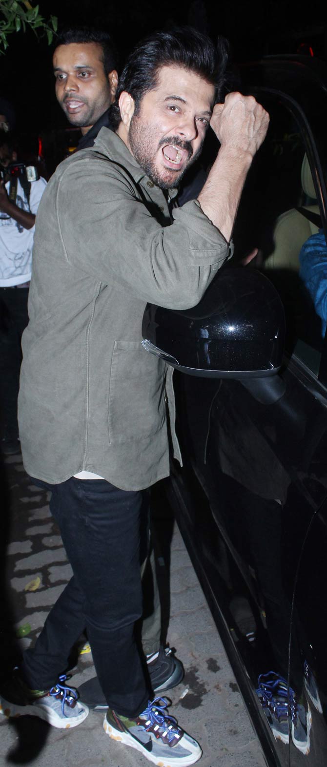 Anil Kapoor posed for the paparazzi when snapped in Mumbai. The actor, on the work front, will be next seen in Takht. Anil impressed his fans with his grey character ACP Anjaney Agashe in Mohit Suri's Malang.