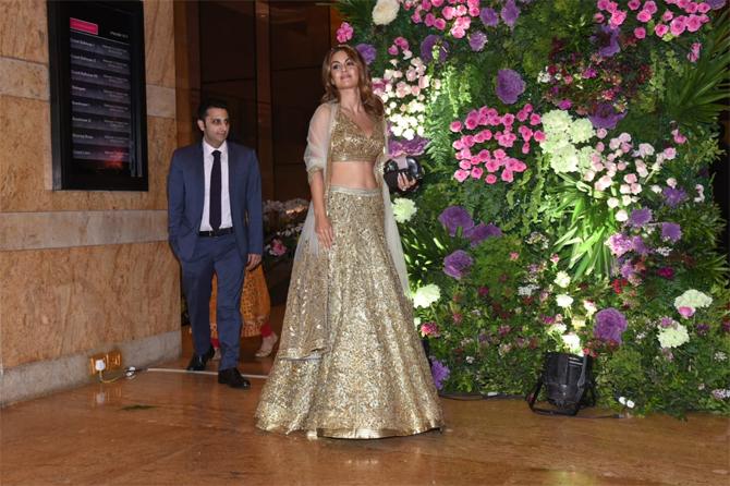 Business magnate Adar Poonawalla and Natasha Poonawalla were all smiles for the lenses as they arrived for Armaan Jain's wedding reception. The power couple from Mumbai, who is known for setting major couple goals made heads turned with their stunning outfits