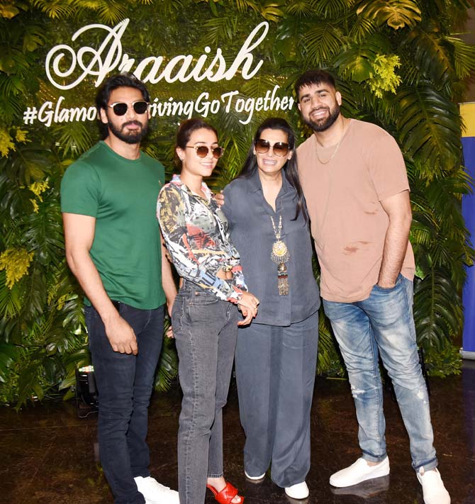 The late Vipula Kadri founded Save The Children India in 1988, with an aim to serve children from the marginalised sections of society. It believes in making India a child-friendly nation through various innovative projects aimed at integrated child development.
In picture: Ahan Shetty, Tania Shroff, Mana Shetty and a friend at the event.