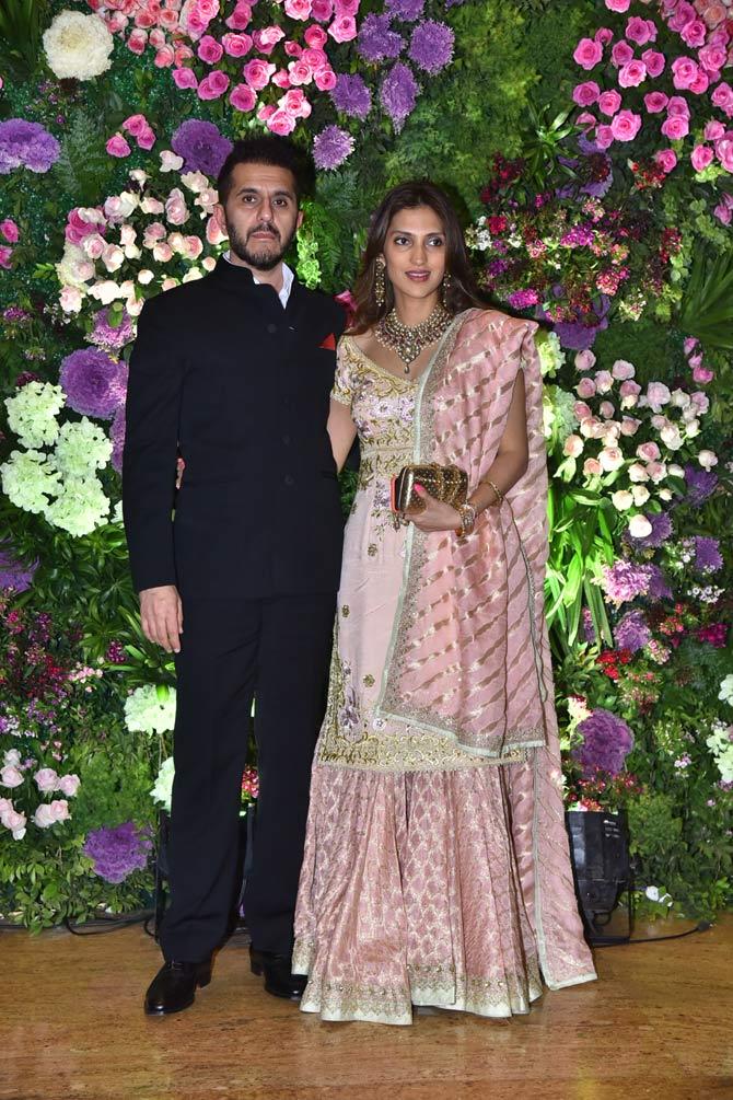 Ritesh Sidhwani and Dolly were also snapped at the reception ceremony hosted in Mumbai.