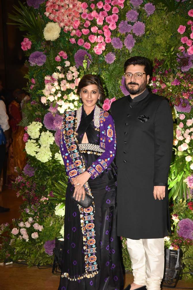 Sonali Bendre and Goldie Behl also attended Armaan Jain and Anissa Malhotra's wedding reception.