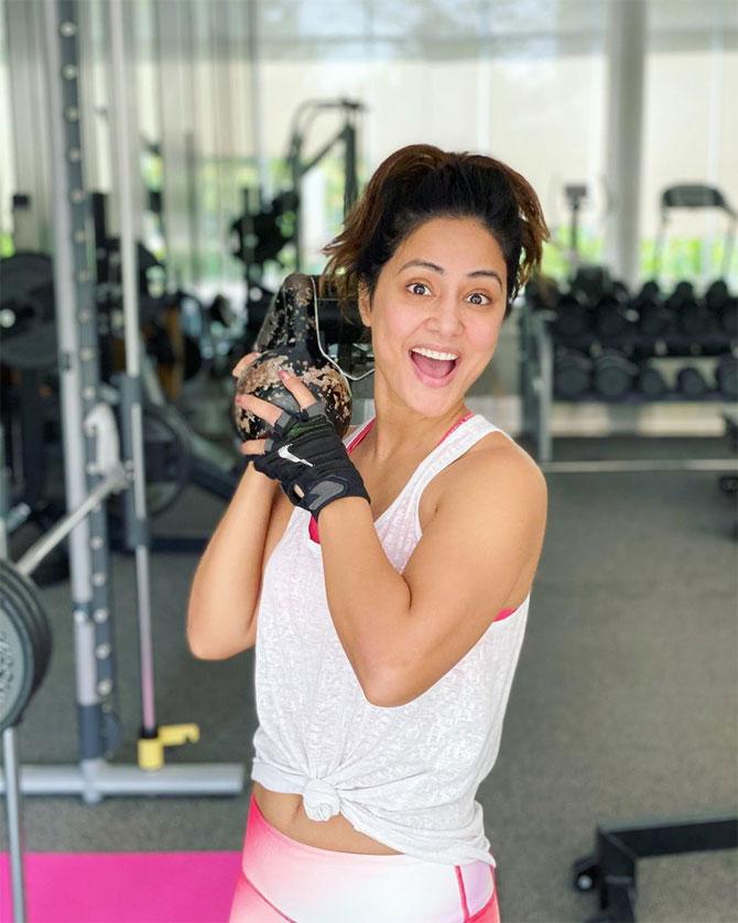 Television actress Hina Khan, who became a household name after her stint as Akshara in the daily soap, Yeh Rishta Kya Kehlata Hai, was born in Jammu and Kashmir on October 2, 1987. She studied MBA in an institute at Gurugram. (All photos/Hina Khan's official Instagram account)