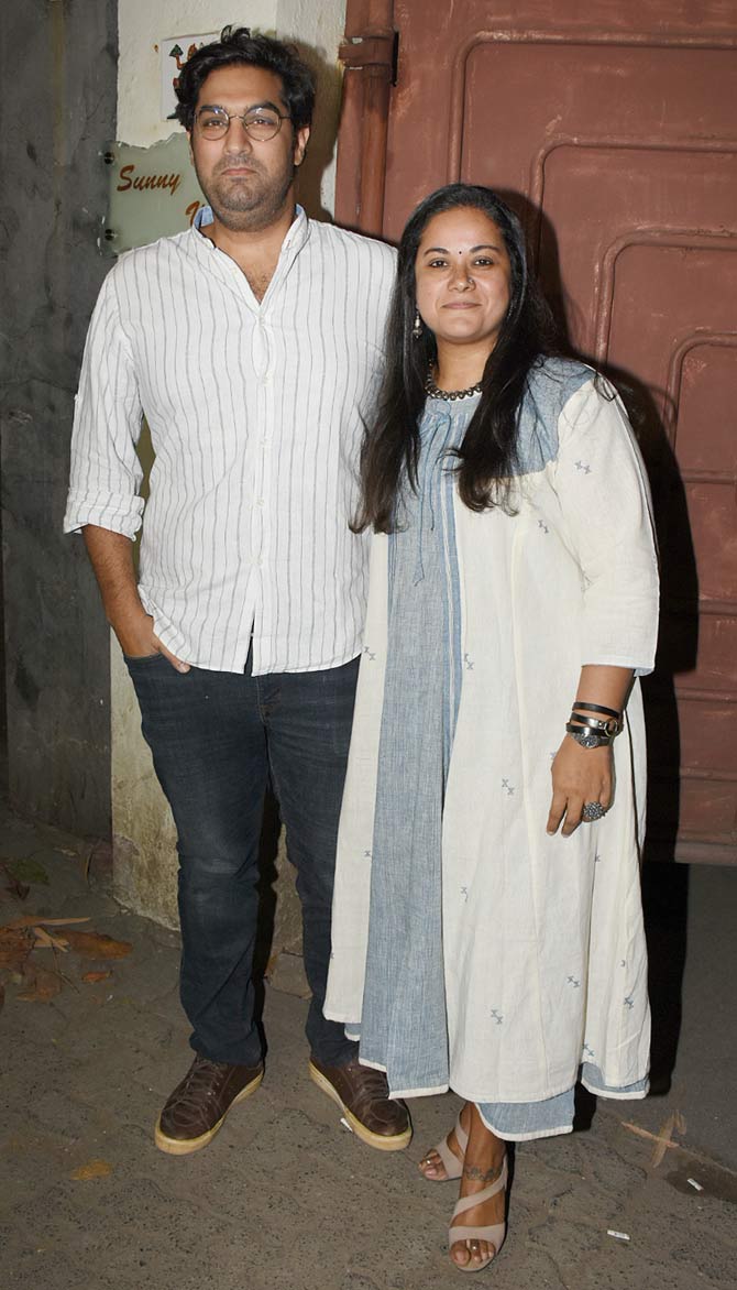 Kunal Roy Kapur with wife Shayonti also attended the special screening hosted by the makers at a popular studio in Juhu, Mumbai.