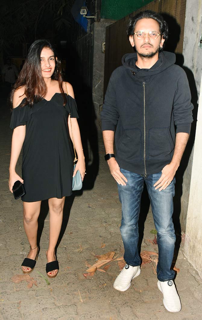 Vishesh Bhatt and Sakshi Bhatt also attended the Malang screening hosted in the city.