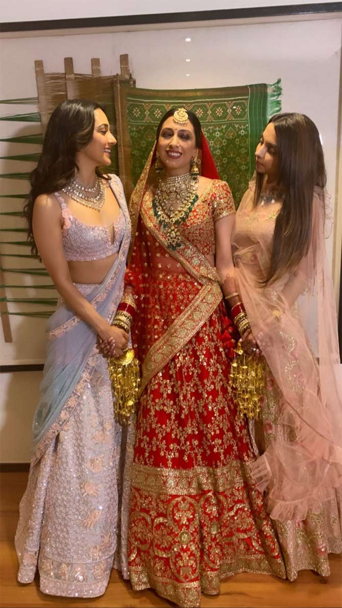 Kiara Advani, who is also a cousin of the bride Anissa Malhotra, clicked a picture with the bride-to-be before she turned into Mrs Jain. Well, that's what Armaan Jain likes to call her now, as per his Instagram account.