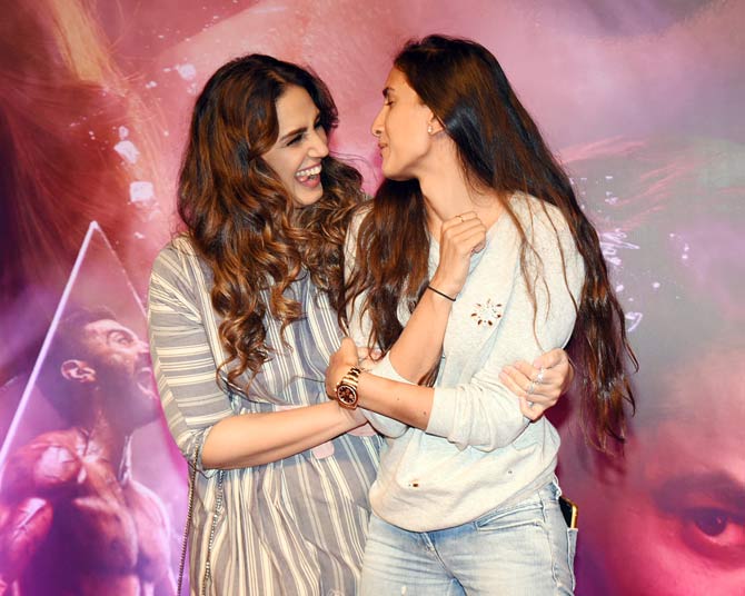 Huma Qureshi and Pragya Yadav were snapped sharing a laugh as they attended the red carpet event hosted in Juhu, Mumbai.