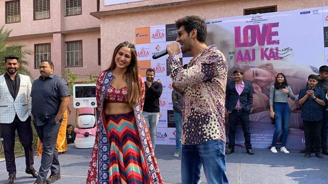 Directed by Imtiaz Ali, the flick also features Randeep Hooda and Arushi Sharma in significant roles. The movie, which is set to release on February 14, presents Kartik and Sara as Veer and Zoe.