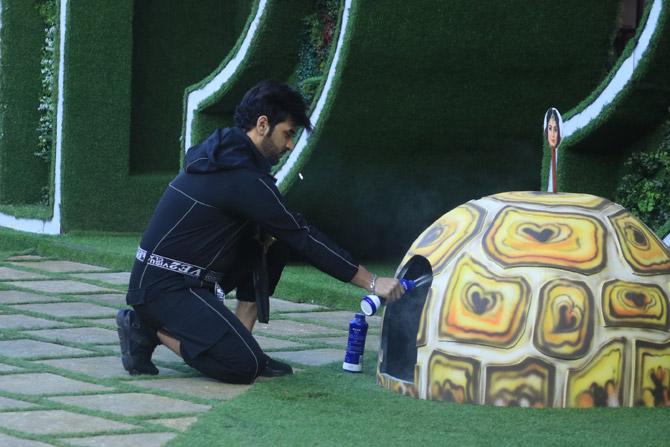 This got Paras infuriated and he pulled out Shehnaaz and Arti out of the shell. Going a step further, he destroyed his and Mahira's shell in anger. Paras and Mahira decided to give Shehnaaz the task of her own medicine and stuffed talcum powder in her shell. In the end, no one could win the task.