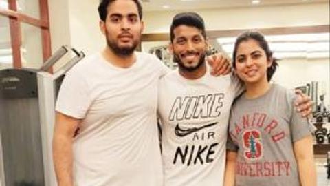480px x 270px - Akash-Isha Ambani's workout photos go viral, set major sibling goals