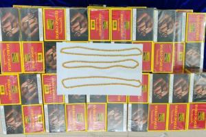 Gold, cigarettes worth Rs 19.4 lakh seized at Chennai airport