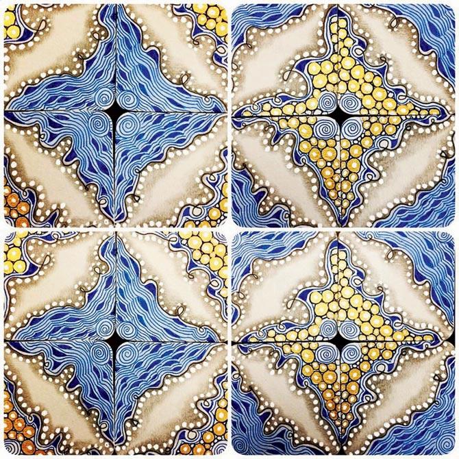 Detangle from stress with zentangle