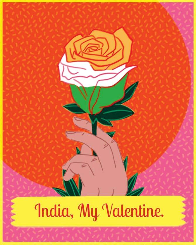 The poster for India, My Valentine