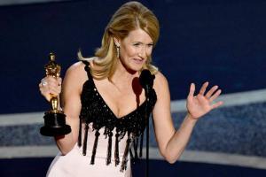 Laura Dern wins best supporting actress Oscar for 'Marriage Story'