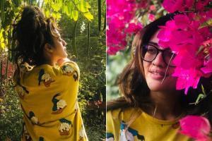 Nusrat Jahan looks cool in this yellow tee on a blissful Sunday morning