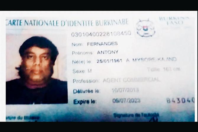 Ravi Pujari’s fake passport identifies him as Antony Fernandes