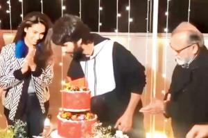 It was family time for Shahid Kapoor on his 39th birthday