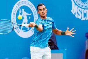 Tata Open Maharashtra: Taro Daniel tames Sasi Mukund India's Sasi Mukund at the Shree Shiv Chhatrapati Sports Complex in Pune yesterday