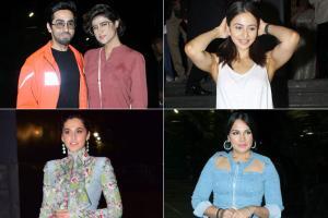 Thappad screening: Taapsee Pannu, Rakul Preet and Ayushmann Khurrana with Tahira Kashyap and Richa Chadha attend