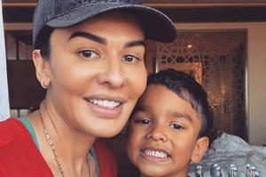 Dhawan's wife Aesha shows off witty side in Instagram photo with son