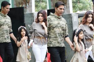 Akshay Kumar's outing with Twinkle Khanna and daughter Nitara Bhatia