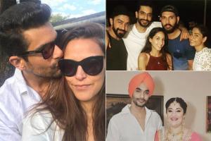 Have you seen these photos of Angad Bedi with his friends and family?