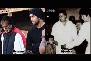Time flies quickly! Big B shares Ranbir's 'Then and now' picture