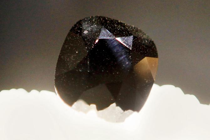 The black orlov was believed to be set inside the eye of the Hindu god Brahma in Pondicherry and stolen by a French soldier who smuggled it to London