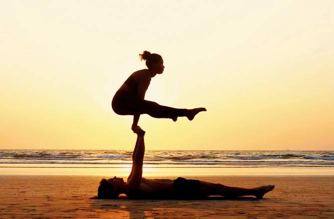 Learn: Acrobatic form of yoga